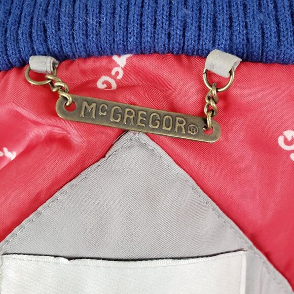 Vtg McGregor Men Large Nylon Insulated Puffer Retro 90"s Hippie Zip Jacket - Picture 3 of 11
